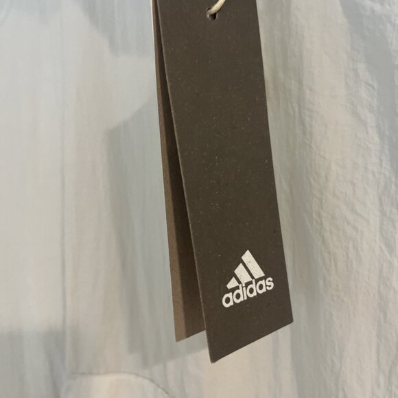 Adidas Mens Sheer Hooded Raincoat Anorak Jacket White NEW Sz XL RSP $70 - Picture 6 of 14
